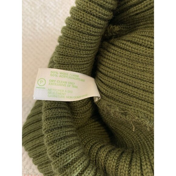Bula Beanie Green Wool Hat Made In Canada - Picture 3 of 4